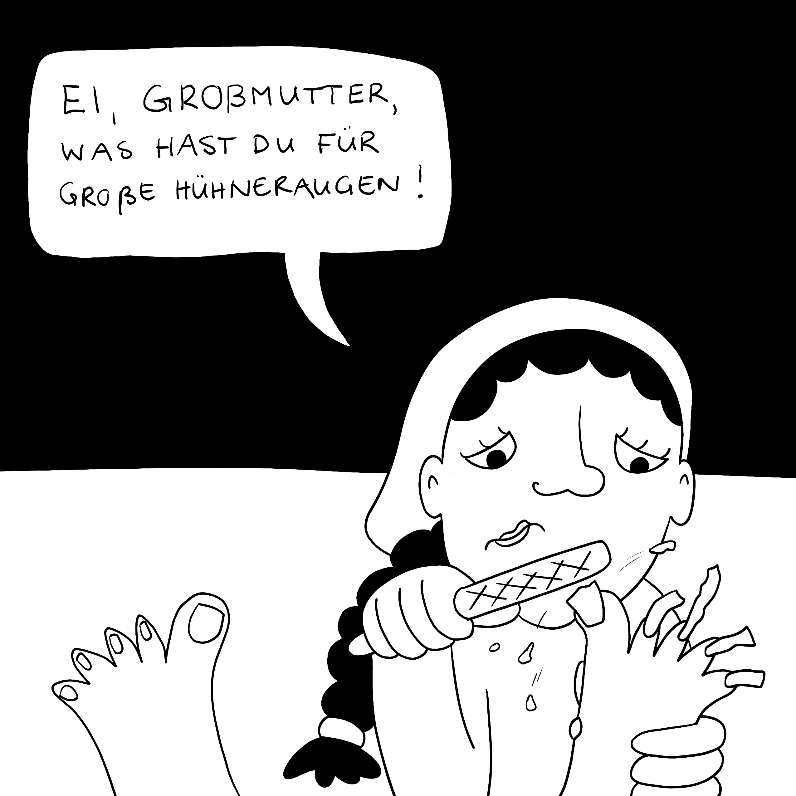 Rotkäppchen - Großmutters Hühneraugen